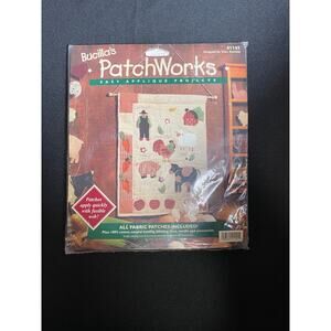 Bucilla's Patch Works, Easy Applique Projects, EIEIO, Wall Hanging, Farm Theme